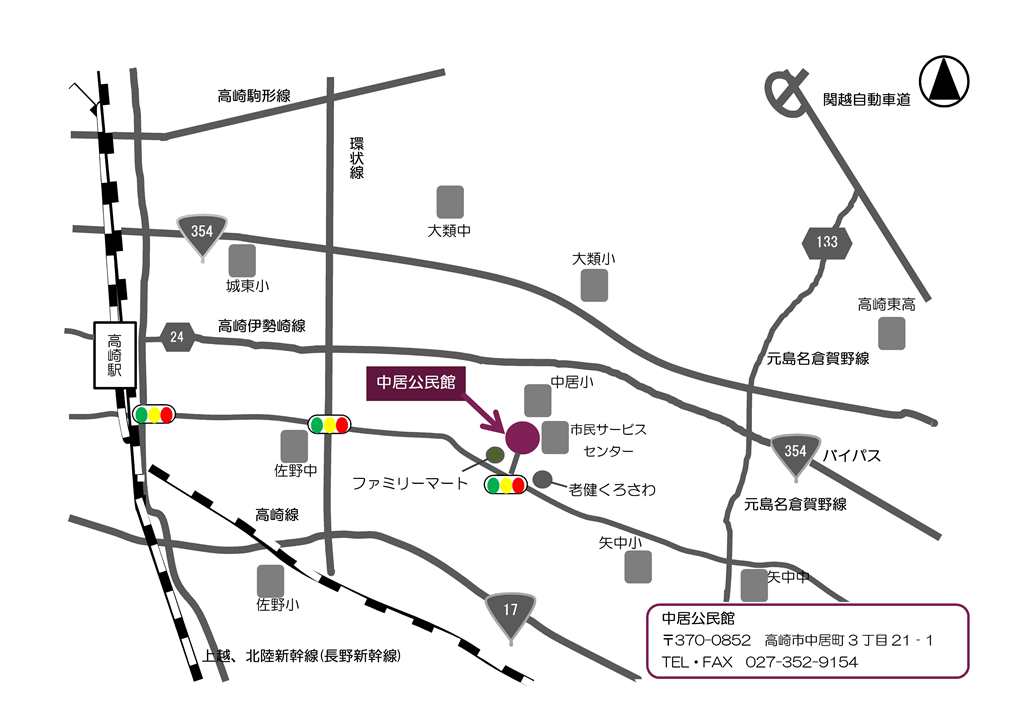 中居公民館案内図(まなび用)